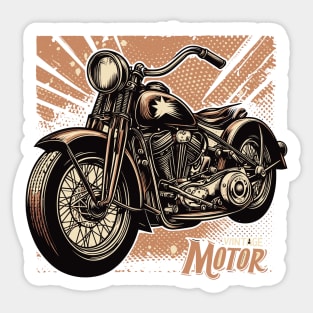 Classical Motorcycle style vintage Sticker